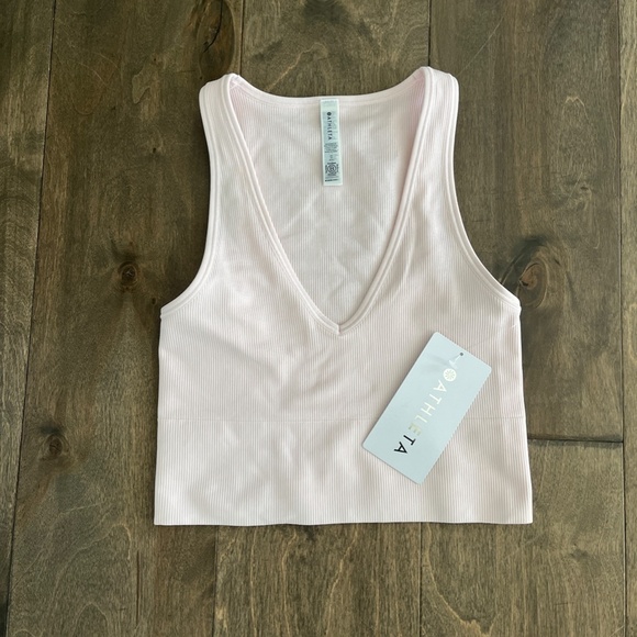 Athleta Tops - Athleta Aurora Crop Rib Tank
